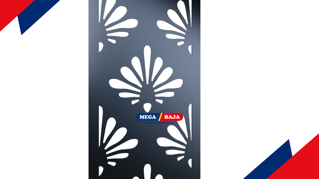 Sebuah desain dari Plat Cutting Ellip Iron Art