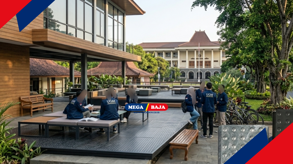 Mega Deck Cocok dipasangkan di tempat kalem semi outdoor - seperti ilustrasi AI di UGM