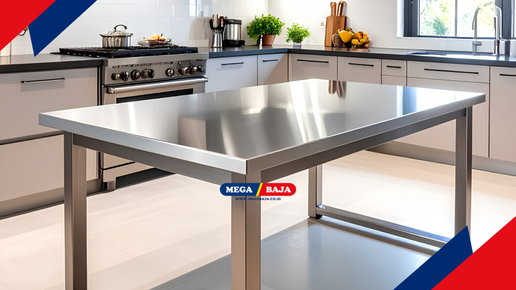 stainless steel membawa karakter modern yang sangat kuat ke dalam ruang