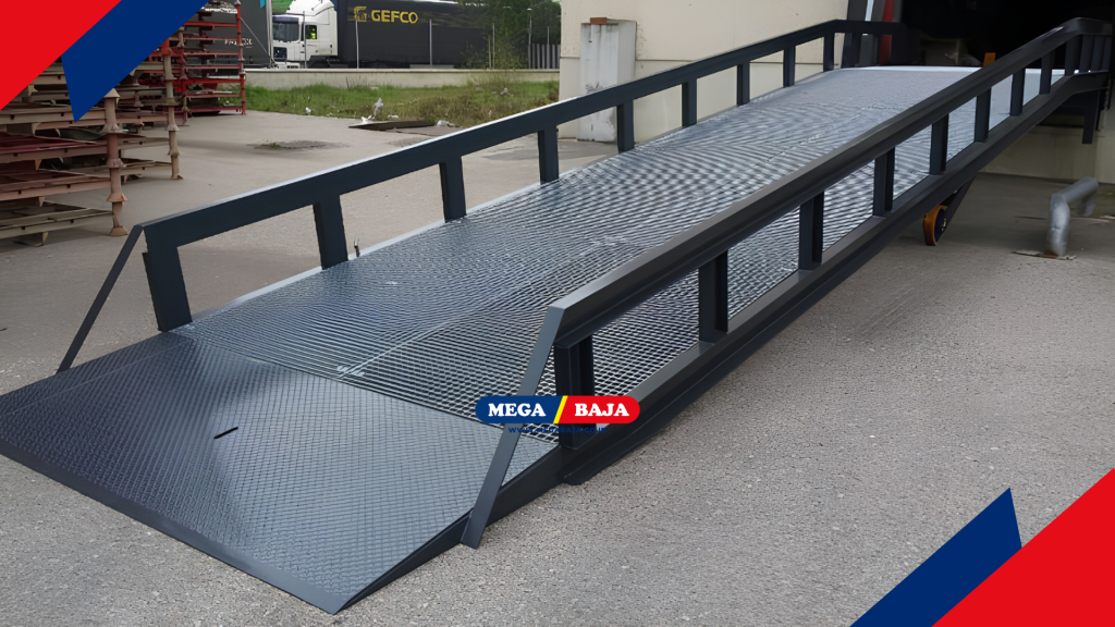 Ramp yang diletakkan pada area luar ruangan