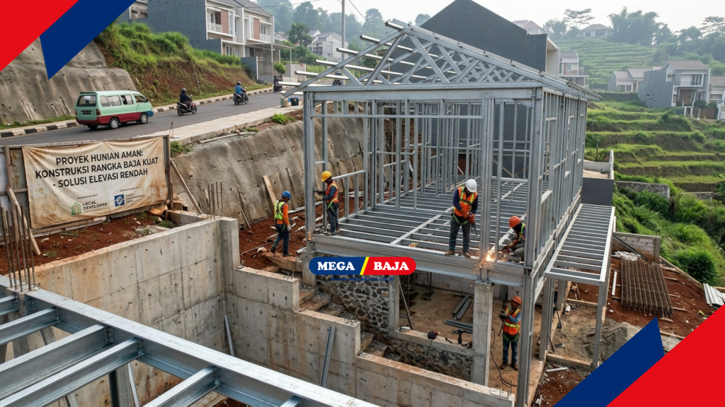 Struktur Rangka Baja Kokoh : Solusi Arsitektur Aman Konstruksi Rumah Elevasi Rendah