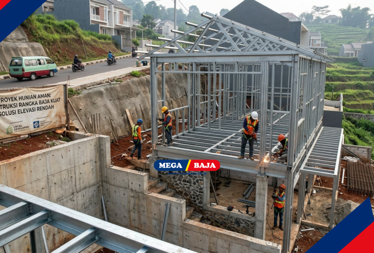 Struktur Rangka Baja Kokoh : Solusi Arsitektur Aman Konstruksi Rumah Elevasi Rendah