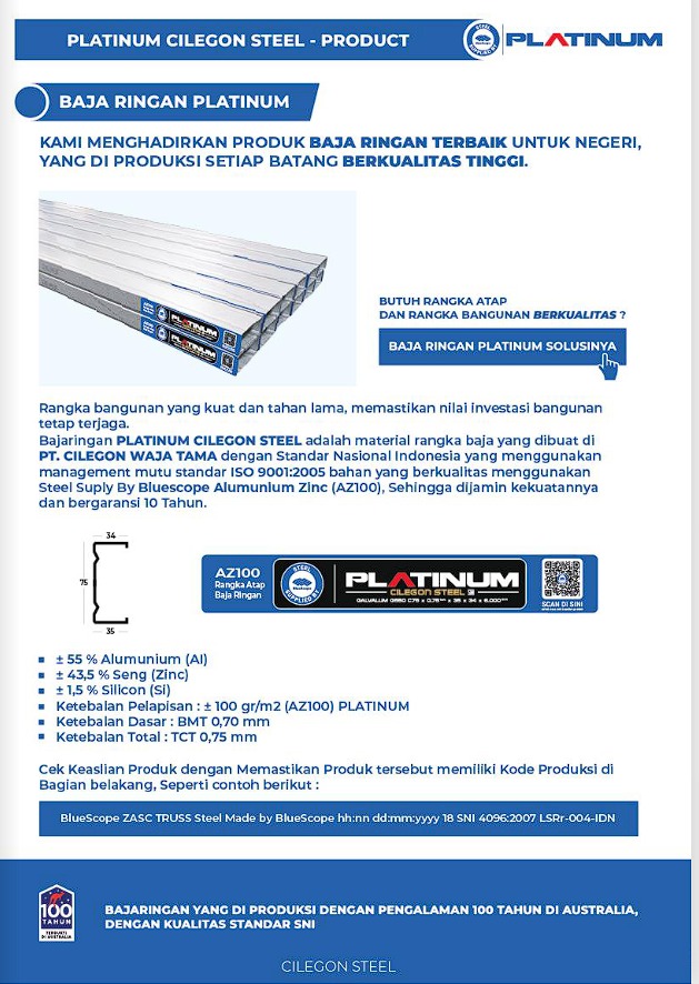 Baja Ringan Platinum - Sumber : Katalog