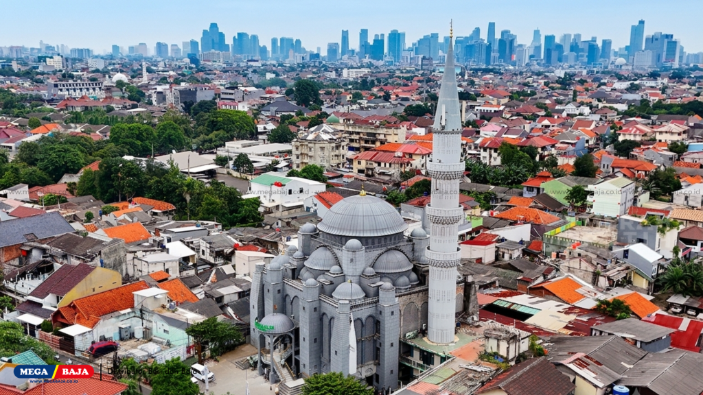 Roster Estetik Bergaya Ottoman Pada Fasad Masjid Pejaten : Istanbul Vibes di Jakarta