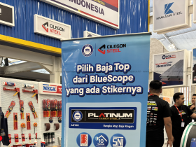 Hari Ke- 4 Mega Baja di IndoBuildTech Expo 2026 : Sinergi Cilegon Steel Dan BlueScope