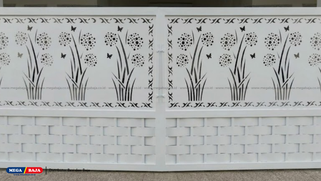 Plat Laser Cutting warna Putih