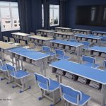 Material Modern Efektif Bikin Ruang Kelas SMA Makin Sejuk Tenang Dan Estetik