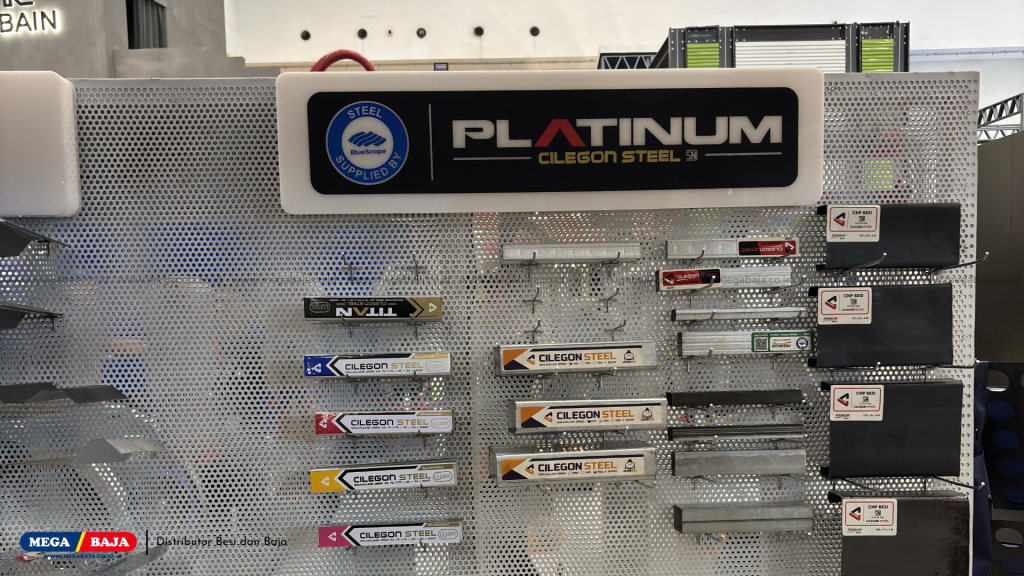 Kehadiran produk Mega Baja dan Cilegon Steel x BluesCope di IndoBuildTech Expo 2026