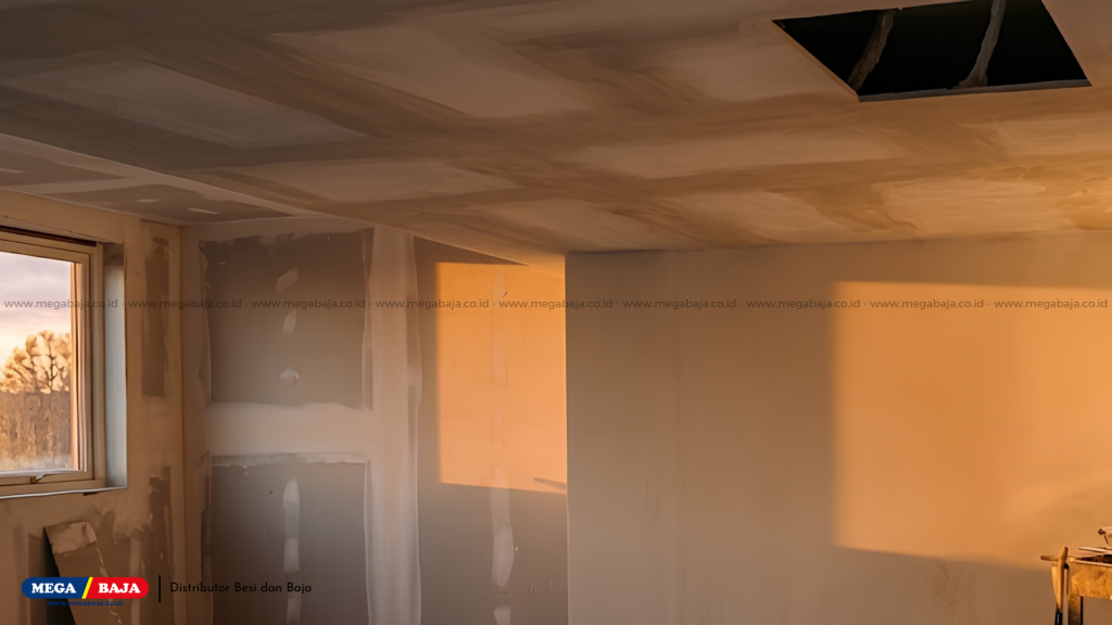 Penggunaan gypsum plaster untuk area interior