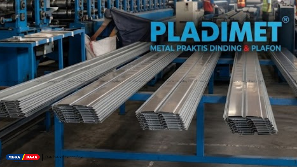 Pladimet yang didistribusikan oleh Mega Baja - METAL PRAKTIS DINDING DAN METAL