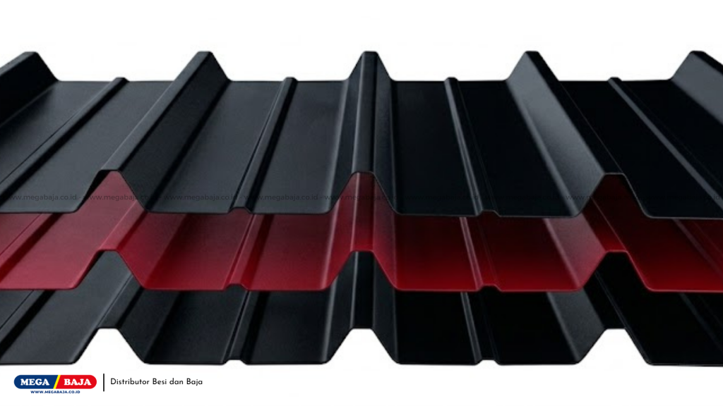 Atap Metal Premium Black Bull dan Red Bull
