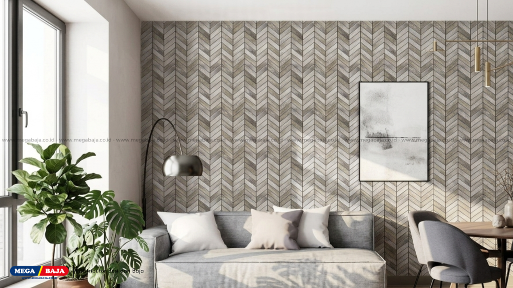Motif Wallpaper dinding yang kokoh