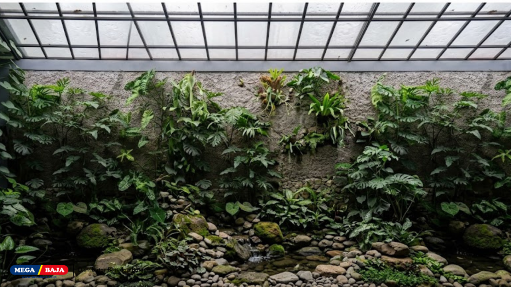 Taman Indoor Vertikal Garden dengan Sklylight Roof