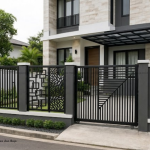 Penerapan Desain Pagar Minimalis Pada Bangunan Modern Kawasan Jakarta Selatan