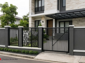 Penerapan Desain Pagar Minimalis Pada Bangunan Modern Kawasan Jakarta Selatan