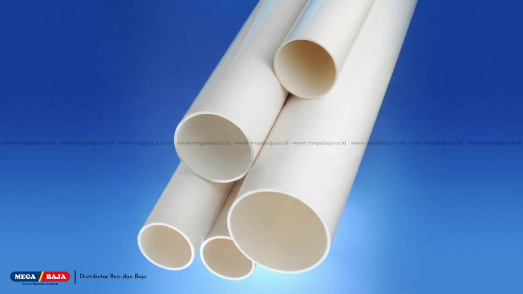 Pipa PVC terbuat dari kombinasi material klorin dan minyak bumi