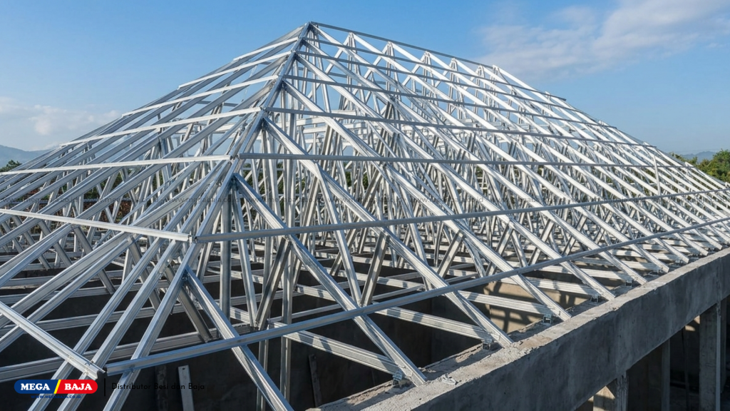Penggunaan profil baja ringan pada Arsitektur Rumah