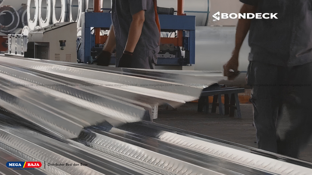 Produk Bondeck Cilegon Steel dibuat menggunakan bahan dasar Baja Lembaran