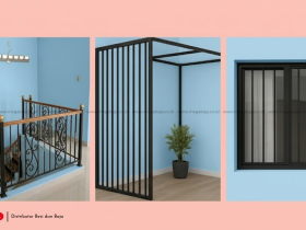 Penerapan Besi Nako Sebagai Pengaman Dan Ornamen Bangunan Modern