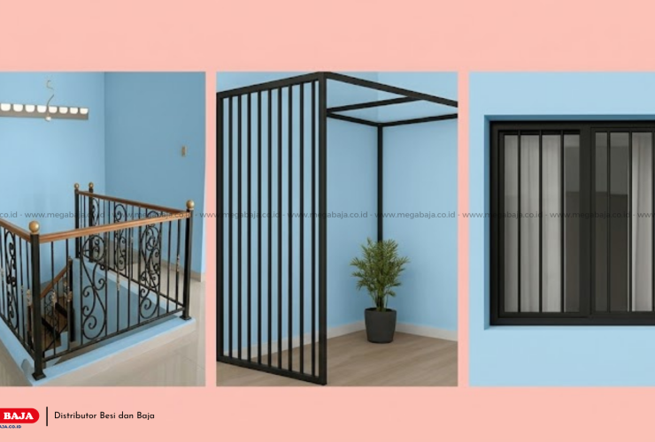 Penerapan Besi Nako Sebagai Pengaman Dan Ornamen Bangunan Modern