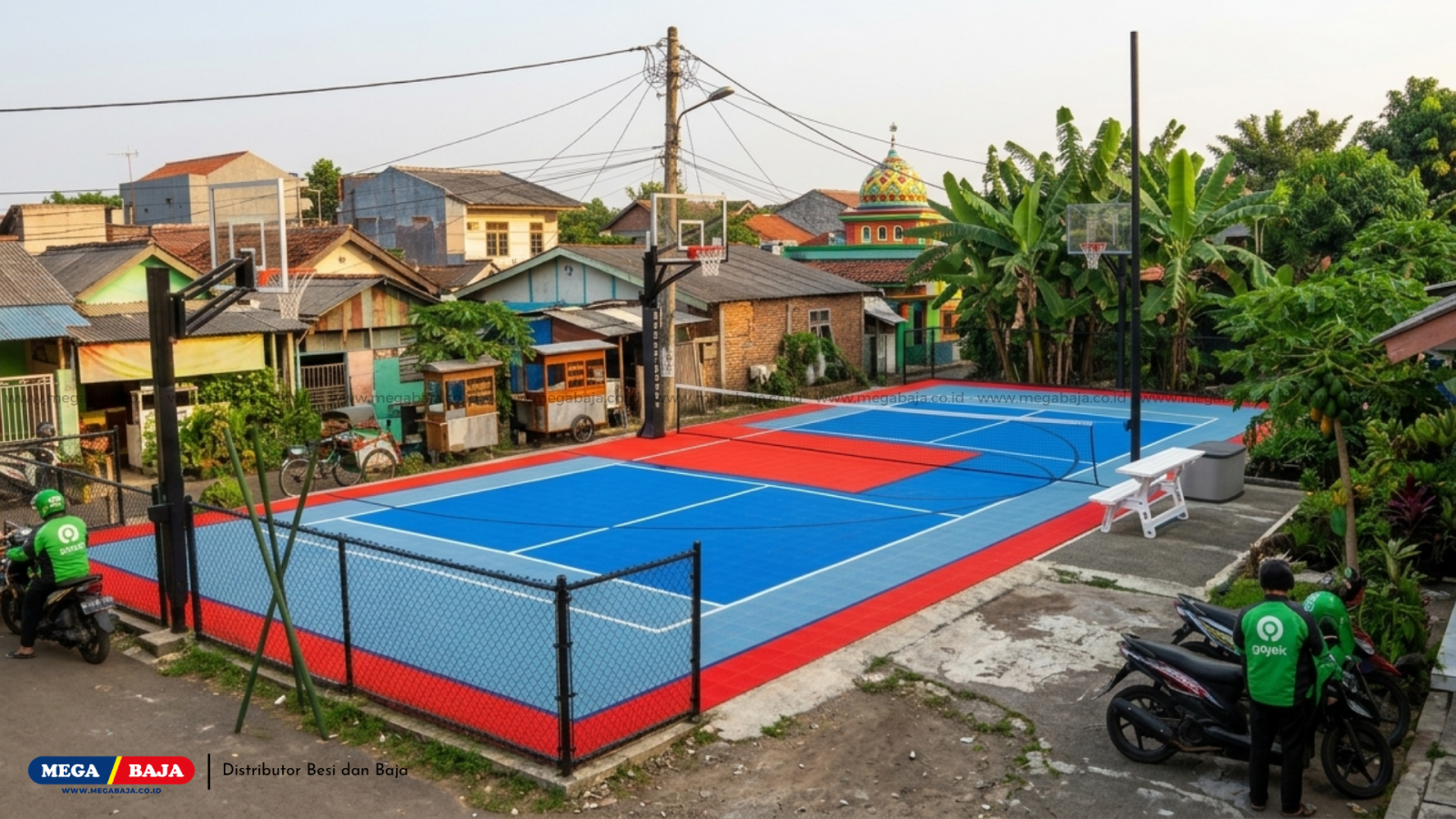 Lantai Rabat Beton Lapangan Serbaguna Desa : Agustusan yang tinggal 1 Bulan lagi