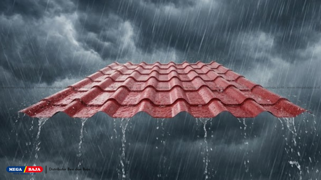 Bagaimana Karakteristik Atap UPVC MEGA ROOF dalam Meredam Suara Hujan ?