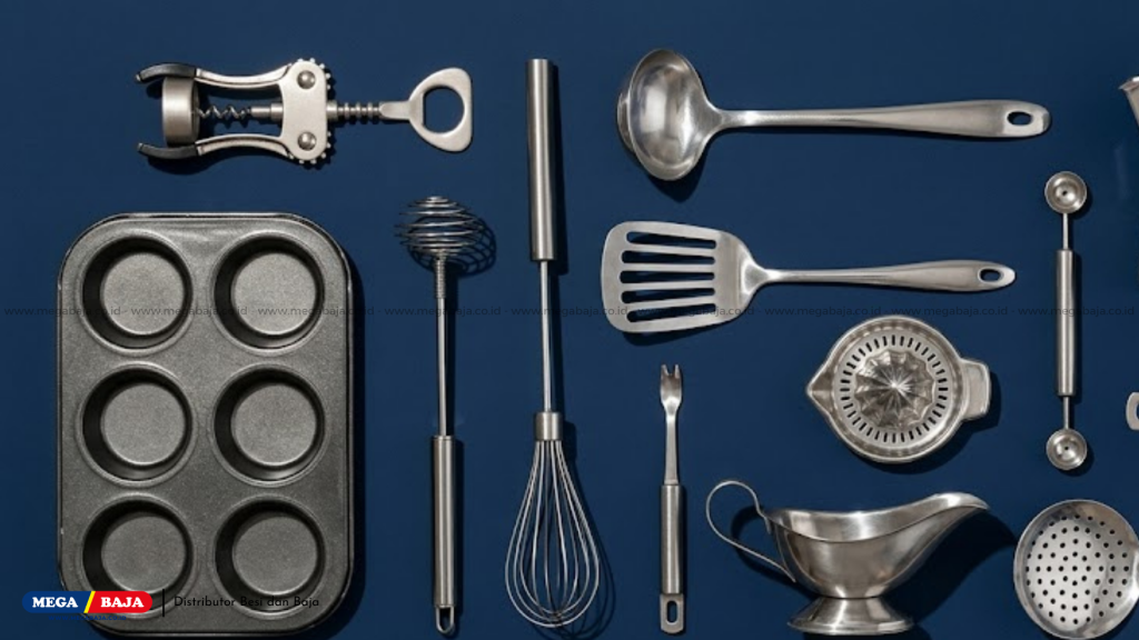 peralatan dapur modern dari aluminium