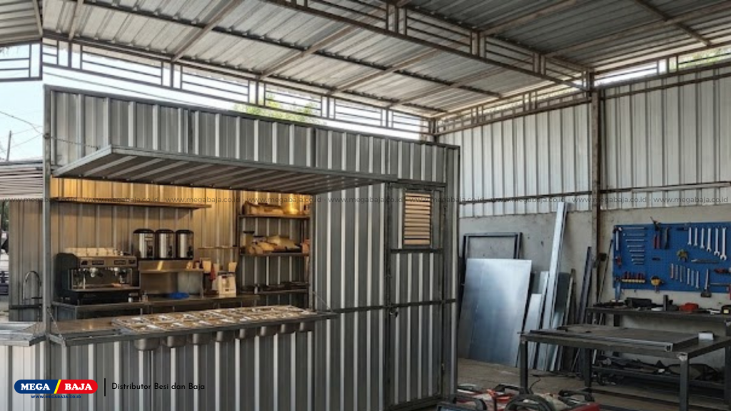 ukuran ideal kontainer mini untuk area parkir