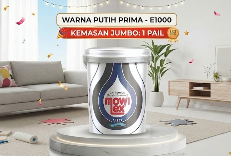 Proteksi Dinding Luar : Varian Mowilex dengan Formulasi 100% Akrilik Tangguh