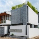 Penerapan Kombinasi Kayu dan Beton pada Fasad Rumah Minimalis Modern