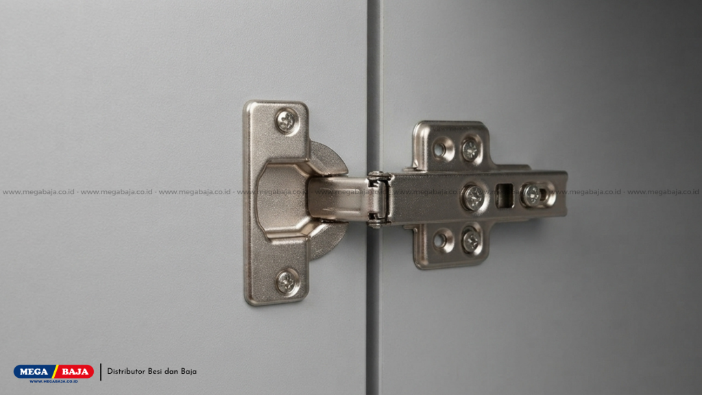 Bagaimana cara mengatur kerapatan pintu yang memakai Engsel Sendok?