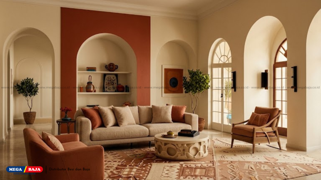 Optimalisasi Tata Ruang Interior Sofa Modern Dan Pesisir Aegean