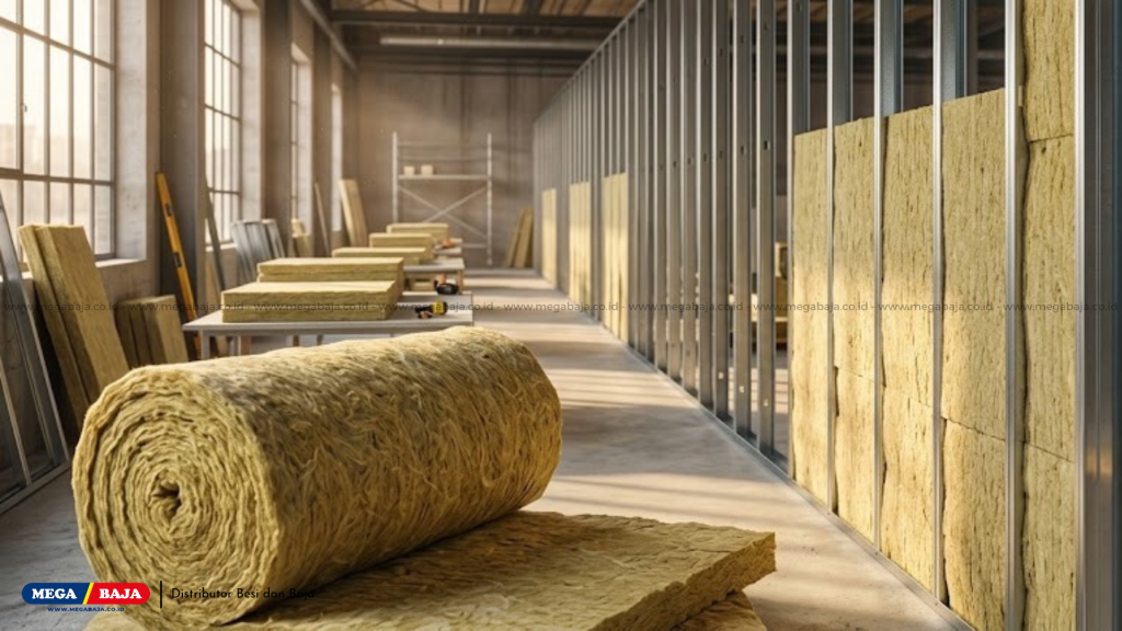 Mega Insulation Glasswool memberikan solusi perlindungan termal dan peredam suara yang sangat efisien