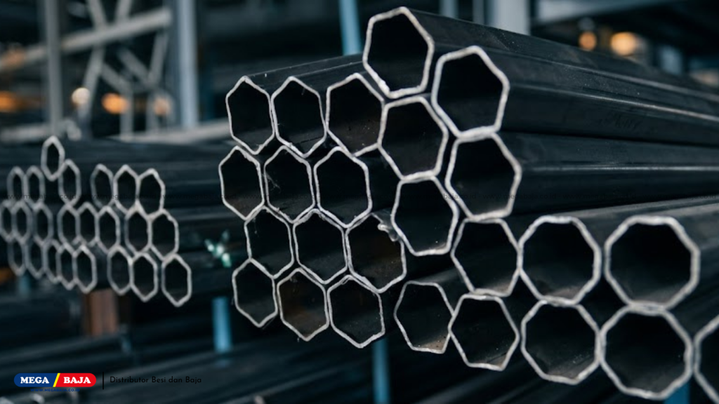 Pipa Hexagonal Galvanis Grade Biru 2 Inchi untuk Kekuatan Konstruksi Bangunan Anda