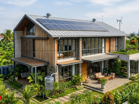 Perancangan Rumah Ramah Lingkungan Modern yang Hemat Energi di Masa Kini