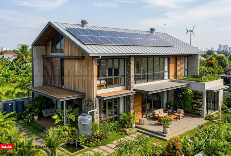 Perancangan Rumah Ramah Lingkungan Modern yang Hemat Energi di Masa Kini