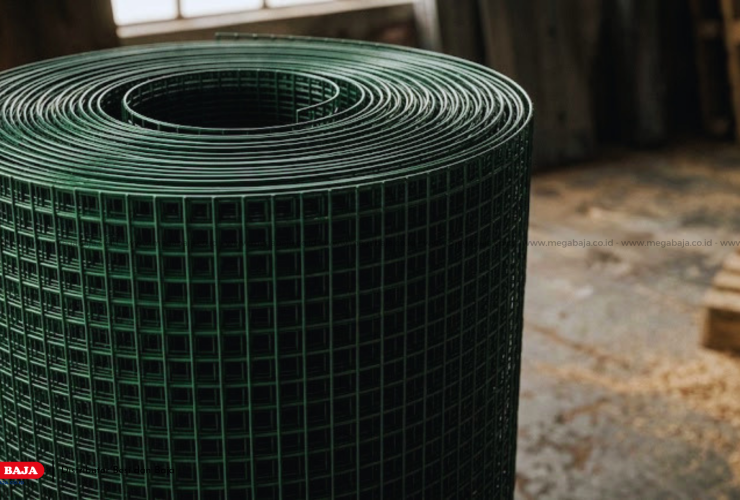Efisiensi Konstruksi Menggunakan Kawat Loket Mega Mesh PVC Weldid