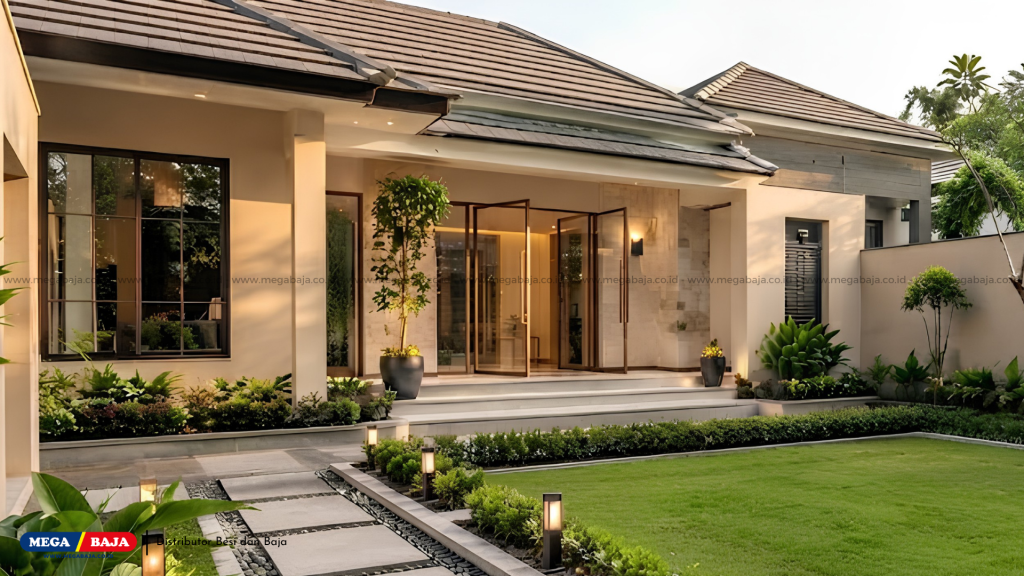 Rumah Yang Mencirikan Bersih dan Sehat dan Melalui Konstruksi Bangunan dan Halaman