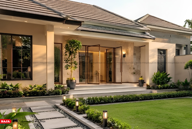 Rumah Yang Mencirikan Bersih dan Sehat dan Melalui Konstruksi Bangunan dan Halaman