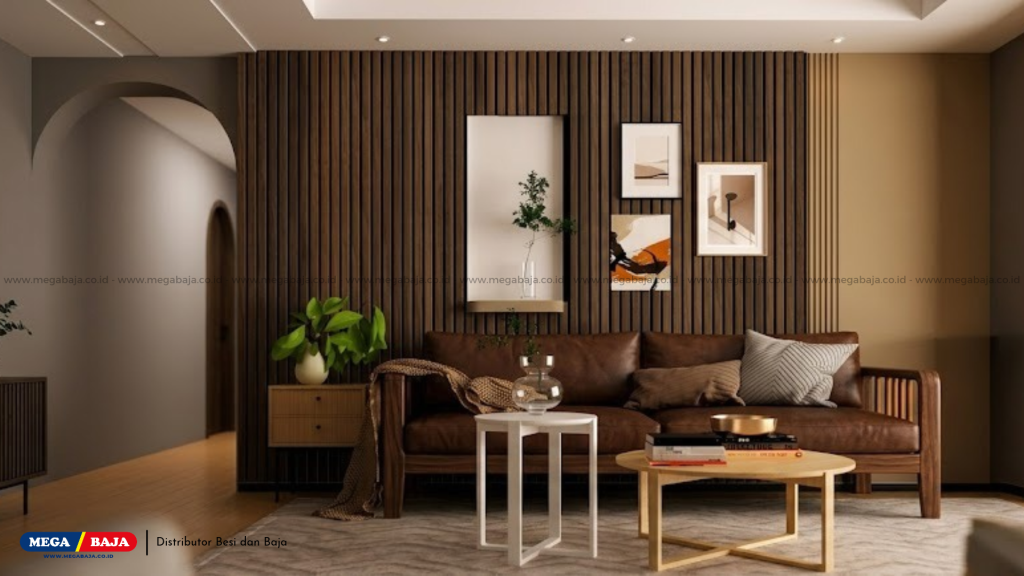 Tekstur Cassia menawarkan visualisasi permukaan yang sangat tegas serta natural