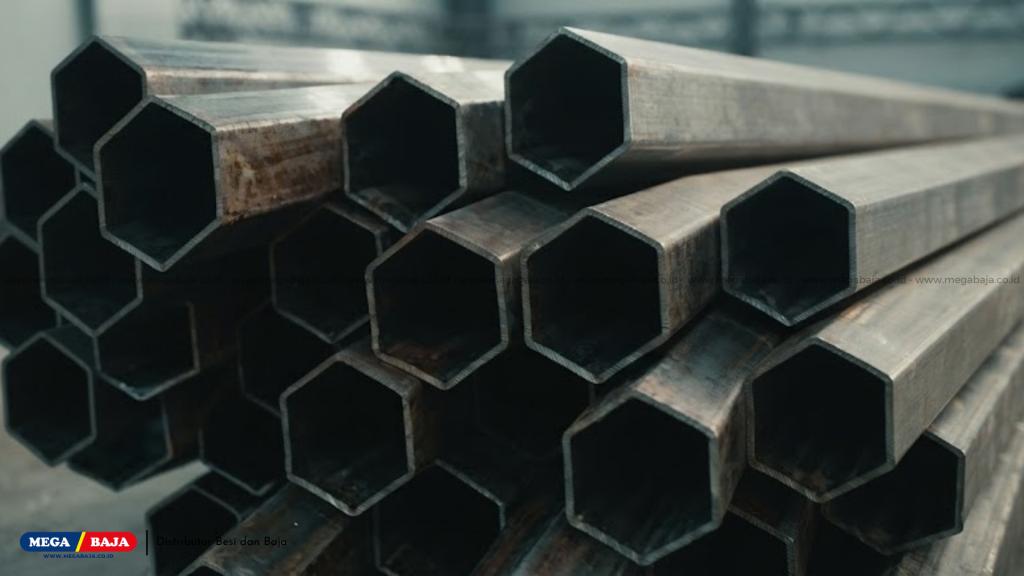 Pipa hexagonal galvanis merupakan solusi material baja berpenampang segi enam