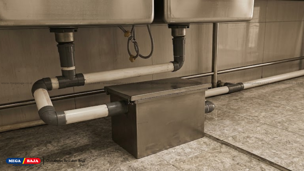 fungsi utama pemasangan grease trap pada saluran ruko
