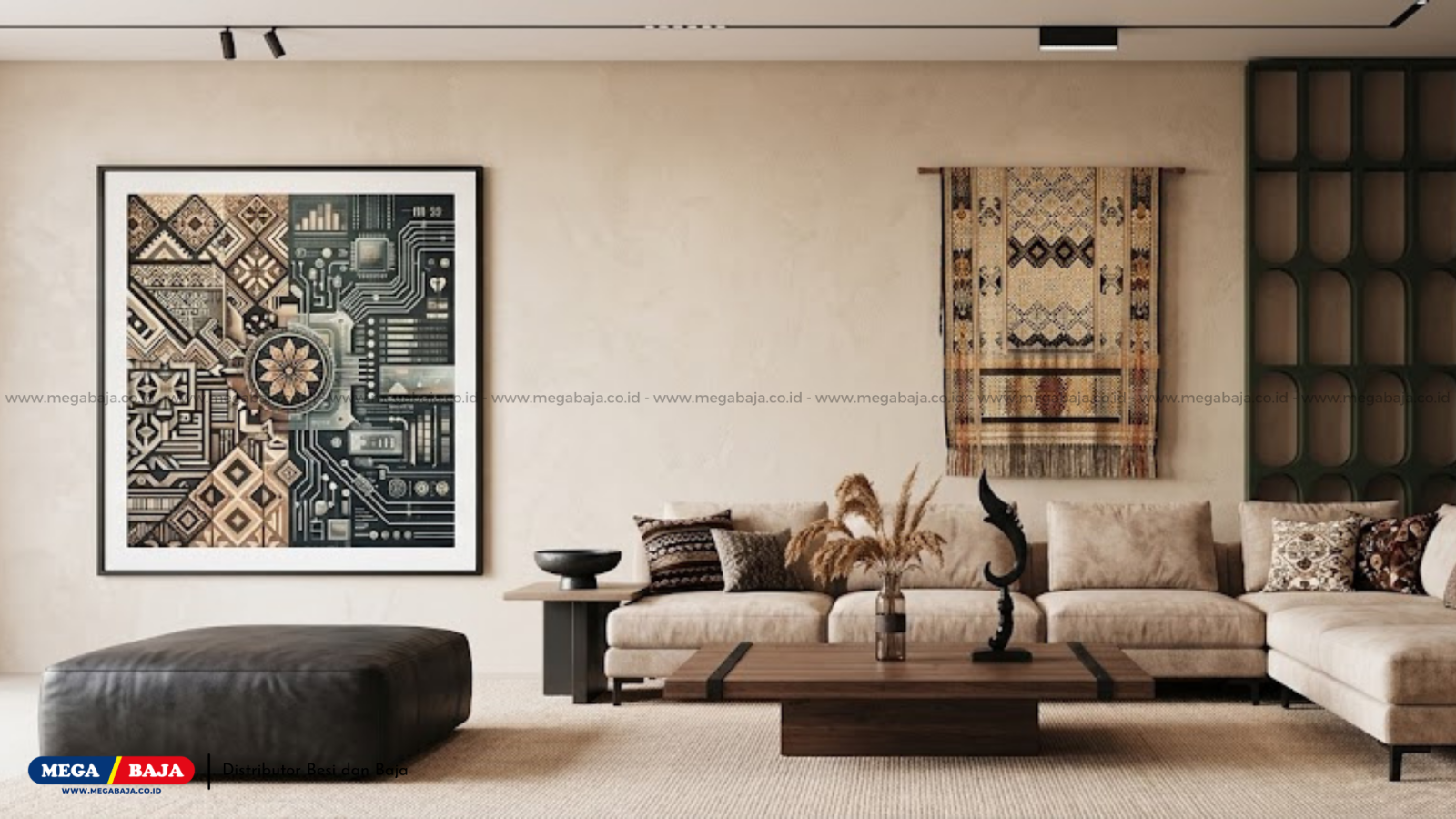 Menciptakan Suasana Rumah Melalui Perpaduan Material Interior Yang Earthy Warm !