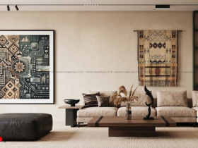 Menciptakan Suasana Rumah Melalui Perpaduan Material Interior Yang Earthy Warm !