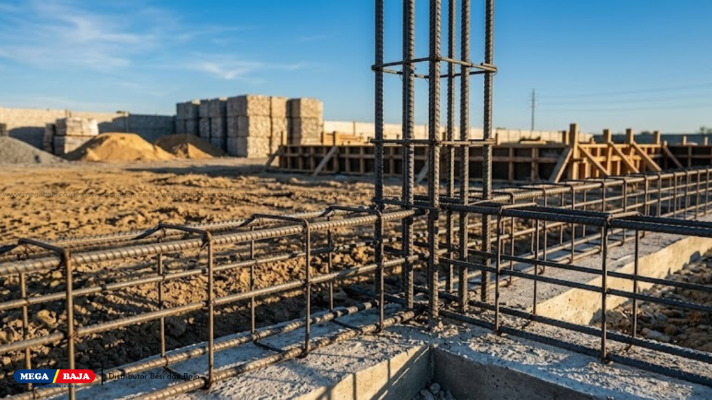 Penggunaan kolom dan balok beton bertulang