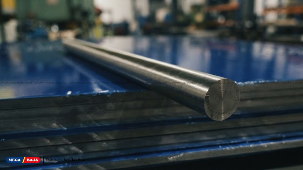 besi as berbahan stainless steel untuk area kerja yang bersentuhan langsung dengan cairan kimia