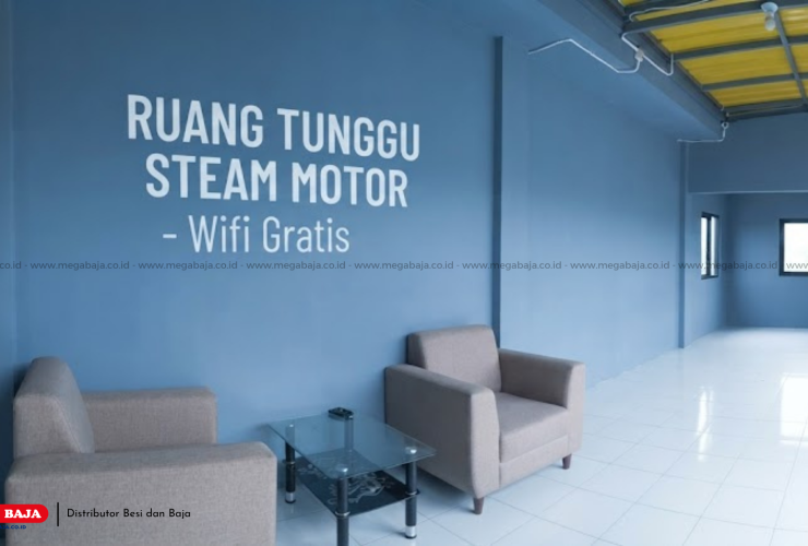 Desain Ruang Tunggu Steam Motor Nyaman Beserta Estimasi Biaya Bangunan