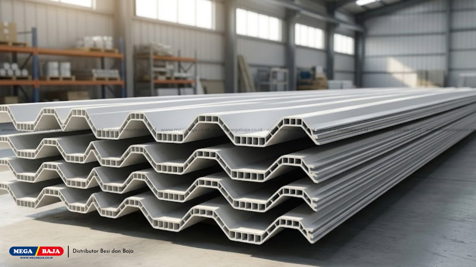 Solusi Efisiensi Bangunan Modern Menggunakan Atap Dingin Mega Shield Type 1 Hollow Panel 1130