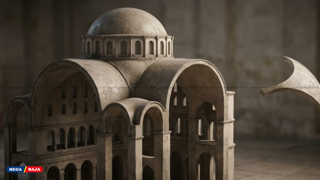 Hagia Sophia menggunakan teknik pendentif