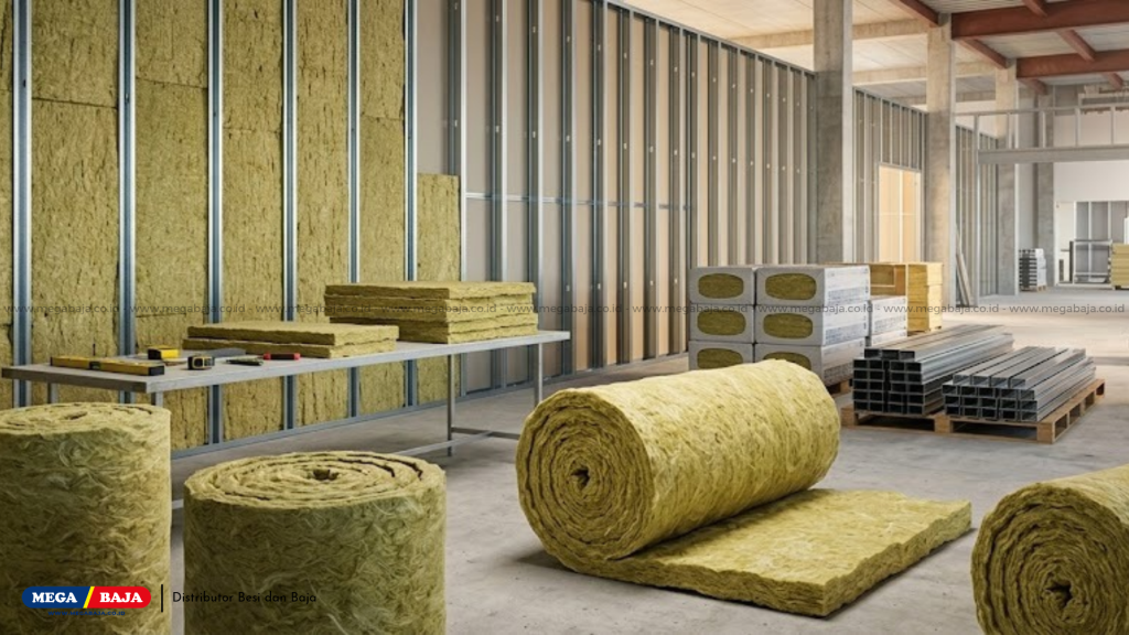 Menggunakan Mega Glasswool dengan spesifikasi presisi